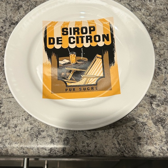 Set of 3 Café style dessert plates - Picture 1 of 3